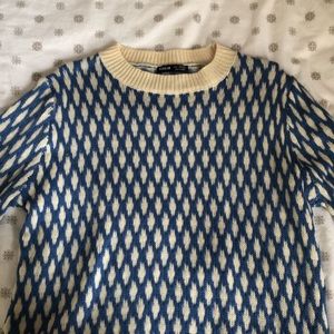 Blue knitted Shein Sweater